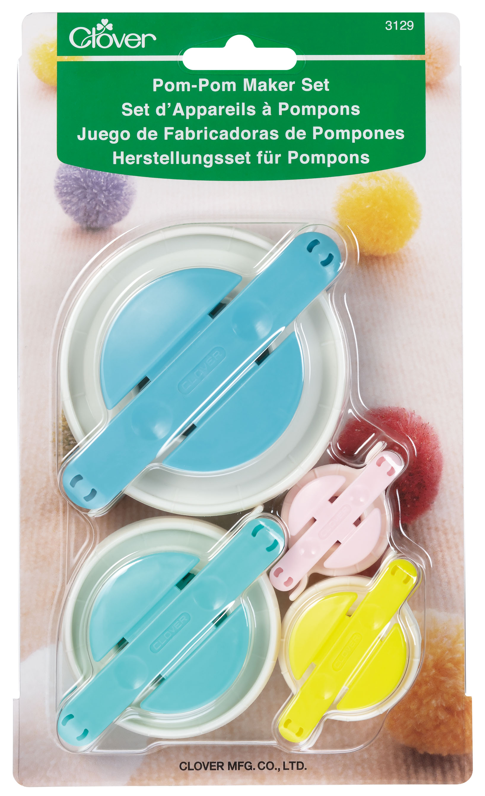Pom-Pom Maker Set in package.