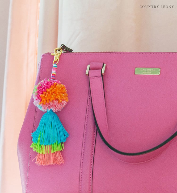 DIY Pom-Pom & Tassel Bag Charm